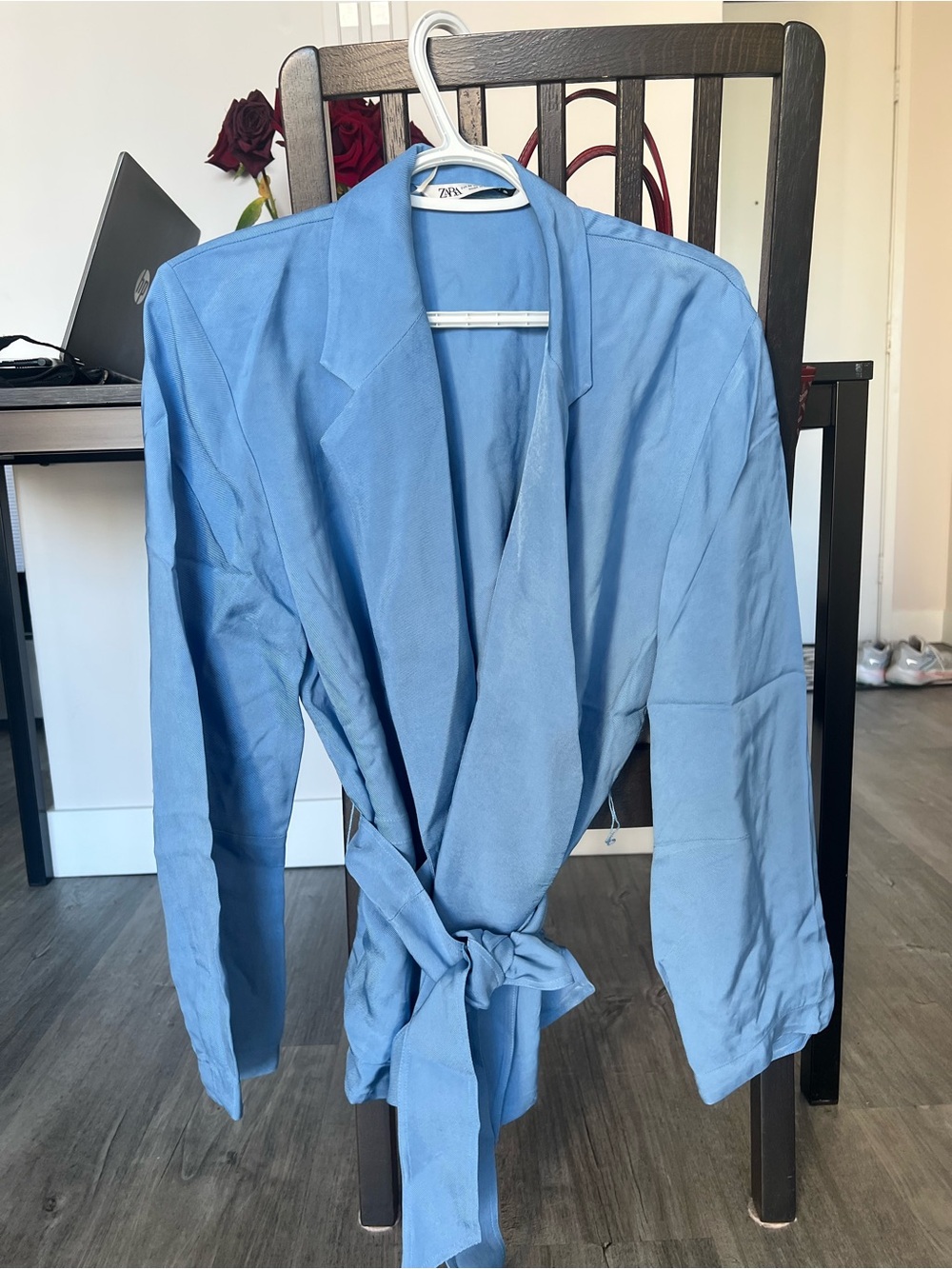 Light Blue Women's Wrap Jacket